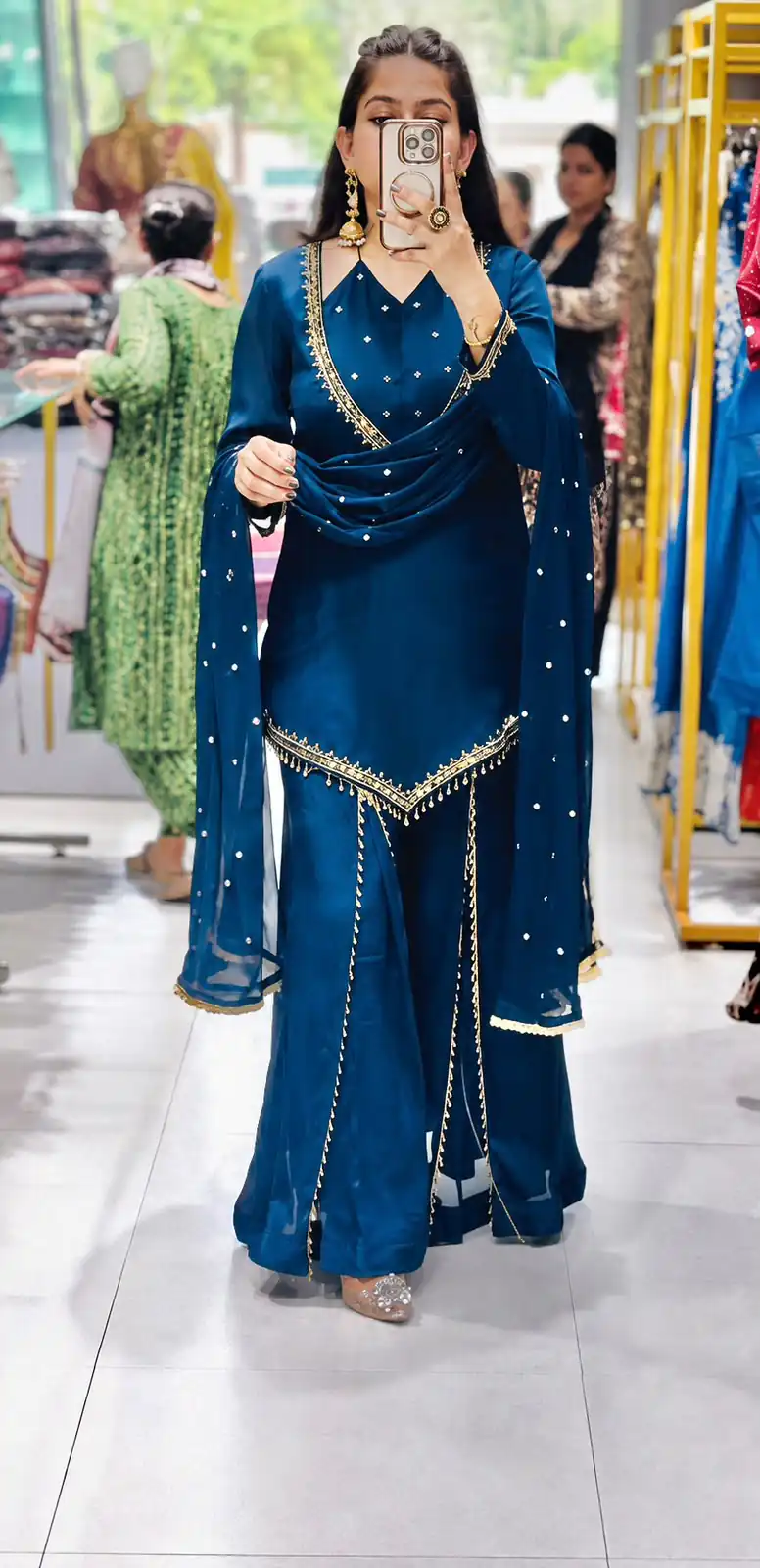 JF 054 Blue Color Roman Silk Salwar Suit with Embroidery Work. Available at ₹2399 only. Delivery 4-6 Working Days. Shop now. | Jump Suits, Salwar suit, Casual Suits, Creative suits, Designer Suits, Palazzo Suits, Party Wear Suits, Patiala Suits, Straight Suits