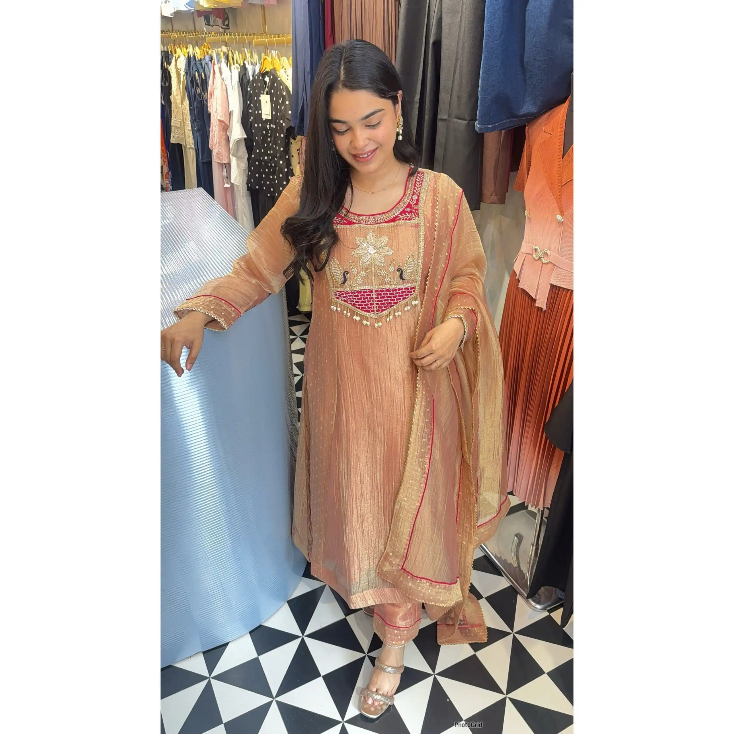 WW 1281 Peach in Salsa Silk Embroidery Work & Sequins Work Salwar Suit . Get it for ₹2899. Delivery 4-6 Working Days. Shop now. | Jump Suits, Salwar suit, Casual Suits, Creative suits, Designer Suits, Palazzo Suits, Party Wear Suits, Patiala Suits, Straight Suits