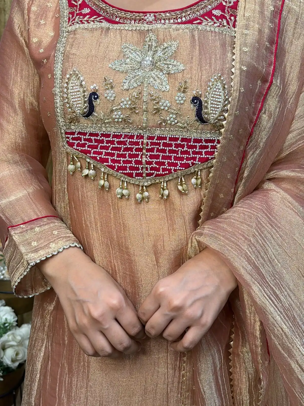 WW 1281 Peach in Salsa Silk Embroidery Work & Sequins Work Salwar Suit . Get it for ₹2899. Delivery 4-6 Working Days. Shop now. | Jump Suits, Salwar suit, Casual Suits, Creative suits, Designer Suits, Palazzo Suits, Party Wear Suits, Patiala Suits, Straight Suits