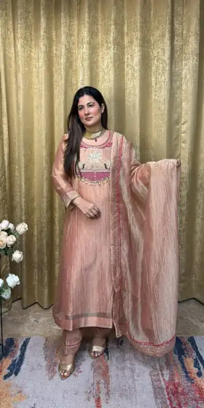 WW 1281 Peach in Salsa Silk Embroidery Work & Sequins Work Salwar Suit . Get it for ₹2899. Delivery 4-6 Working Days. Shop now. | Jump Suits, Salwar suit, Casual Suits, Creative suits, Designer Suits, Palazzo Suits, Party Wear Suits, Patiala Suits, Straight Suits