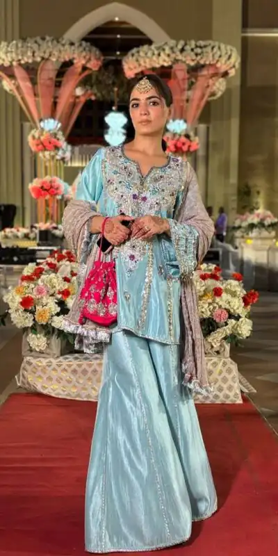 DB 003 Blue in Color Natural Crepe Embroidery Work Salwar Suit . Affordable Price ₹2299. Delivery 4-6 Working Days. Shop now. | Jump Suits, Salwar suit, Casual Suits, Creative suits, Designer Suits, Palazzo Suits, Party Wear Suits, Patiala Suits, Straight Suits