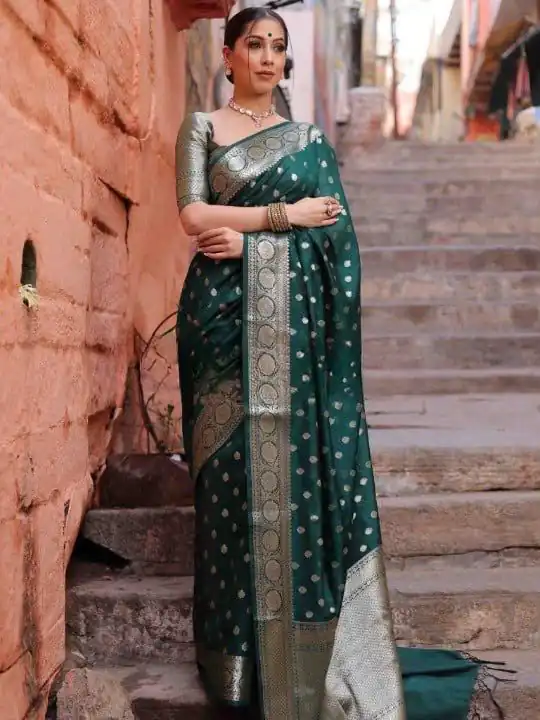 KP 7000 Green Soft Lichi Silk Cloth Saree Perfect for Wedding, Party, Family Gatherings, Sangeet, Ethnic Day – . Festive Deal ₹1549. Delivery 4-6 Working | Sarees, Bollywood Sarees, Creative Sarees, Designer Sarees, Embroidered Sarees, Ethnic Saree, Modern Digital sarees, Party Wear Sarees