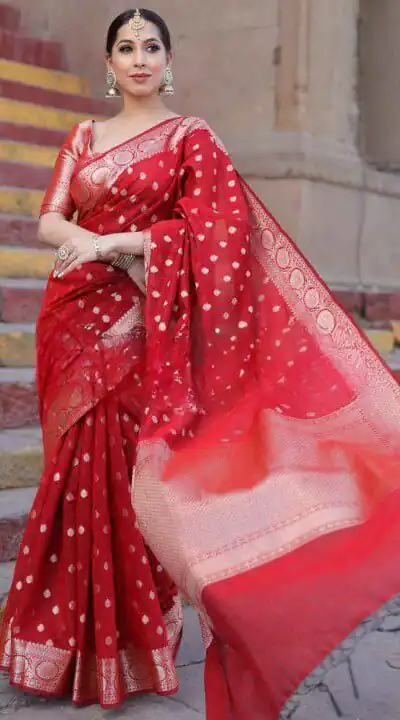 KP 7000 Red Soft Lichi Silk Cloth Saree Perfect for Wedding, Party, Family Gatherings, Sangeet, Ethnic Day – . Festive Deal ₹1549. Delivery 4-6 Working | Sarees, Bollywood Sarees, Creative Sarees, Designer Sarees, Embroidered Sarees, Ethnic Saree, Modern Digital sarees, Party Wear Sarees