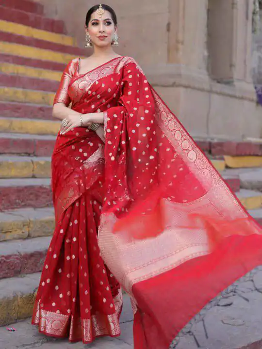 KP 7000 Red Soft Lichi Silk Cloth Saree Perfect for Wedding, Party, Family Gatherings, Sangeet, Ethnic Day – . Festive Deal ₹1549. Delivery 4-6 Working | Sarees, Bollywood Sarees, Creative Sarees, Designer Sarees, Embroidered Sarees, Ethnic Saree, Modern Digital sarees, Party Wear Sarees