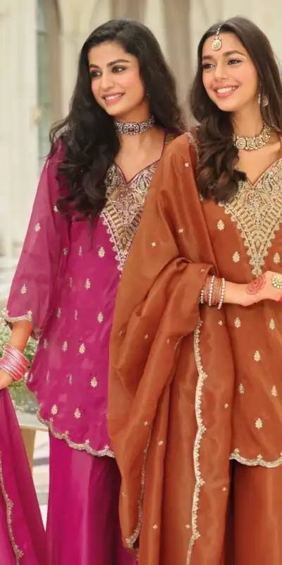 ST 243 Rust Color Natural Crep Salwar Suit with Embroidery Work. Wedding, Party, Festive, Best Price ₹2199. Delivery 4-6 Working Days. Shop now. | Jump Suits, Salwar suit, Casual Suits, Creative suits, Designer Suits, Palazzo Suits, Party Wear Suits, Patiala Suits, Straight Suits