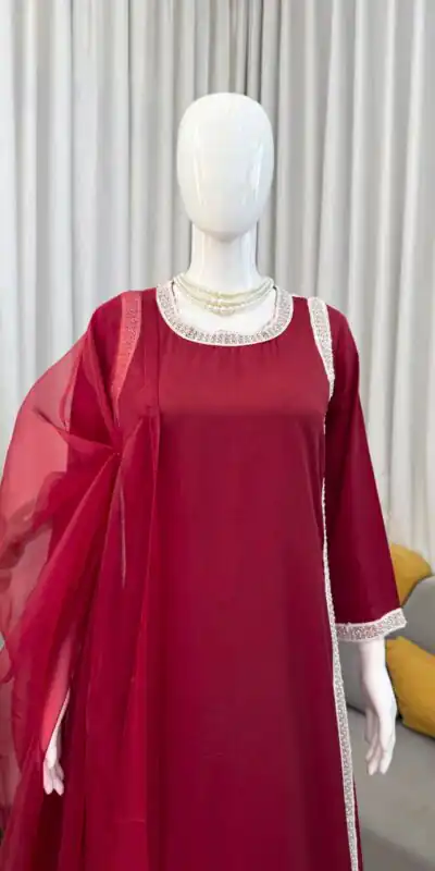 RTC 5999 Maroon in Color Natural Crepe Embroidery Work Salwar Suit . Affordable Price ₹1899. Delivery 4-6 Working Days. Shop now. | Jump Suits, Salwar suit, Casual Suits, Creative suits, Designer Suits, Palazzo Suits, Party Wear Suits, Patiala Suits, Straight Suits