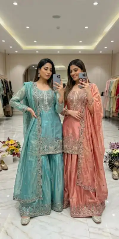 WW 1280 Blue Fendy Silk Salwar Suitwith Embroidery Work & Lace Work. Now at just ₹2449. Delivery 4-6 Working Days. Shop now. | Jump Suits, Salwar suit, Casual Suits, Creative suits, Designer Suits, Palazzo Suits, Party Wear Suits, Patiala Suits, Straight Suits