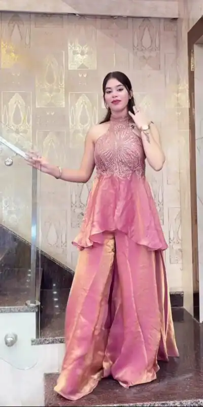 NF 1273 Peach Fendy Silk Salwar Suitwith Embroidery Work & Lace Work. Now at just ₹2449. Delivery 4-6 Working Days. Shop now. | Jump Suits, Salwar suit, Casual Suits, Creative suits, Designer Suits, Palazzo Suits, Party Wear Suits, Patiala Suits, Straight Suits
