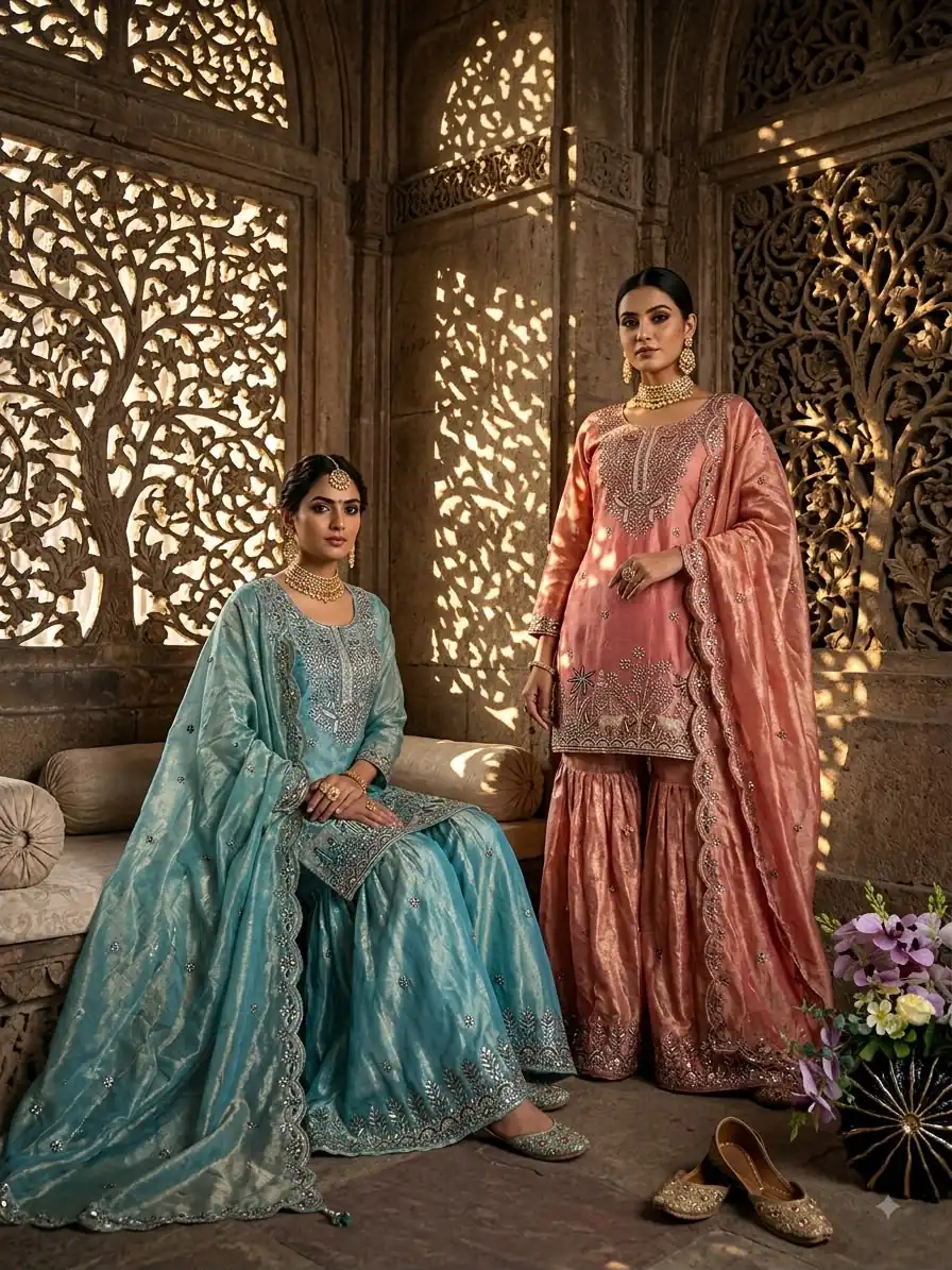 WW 1280 Peach Fendy Silk Salwar Suitwith Embroidery Work & Lace Work. Now at just ₹2449. Delivery 4-6 Working Days. Shop now. | Jump Suits, Salwar suit, Casual Suits, Creative suits, Designer Suits, Palazzo Suits, Party Wear Suits, Patiala Suits, Straight Suits