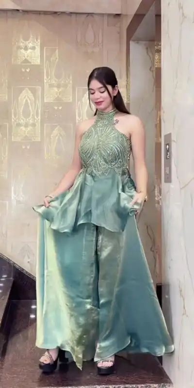 NF 1273 Teal Fendy Silk Salwar Suitwith Embroidery Work & Lace Work. Now at just ₹2449. Delivery 4-6 Working Days. Shop now. | Jump Suits, Salwar suit, Casual Suits, Creative suits, Designer Suits, Palazzo Suits, Party Wear Suits, Patiala Suits, Straight Suits