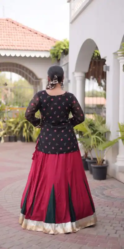 KA 5076 Black Rayon Embroidery Work & Cowrie Work Lehenga Choli . Grab it for ₹2749. Delivery 4-6 Working Days. Shop now. | Lehenga, Bollywood Lehenga, Creative Lehenga, Designer Lehenga, Embroidered Lehenga, Party Wear Lehenga