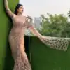 DF 3490 Chiku Color Butterfly Net Heavy 5mm Sequins Embroidery work Saree Casual, Wedding, Festive, Events . Expected Delivery  4-6 Working Days @1799/- only                                                                                | Sarees, Bollywood Sarees, Creative Sarees, Designer Sarees, Embroidered Sarees, Ethnic Saree, Modern Digital sarees, Party Wear Sarees