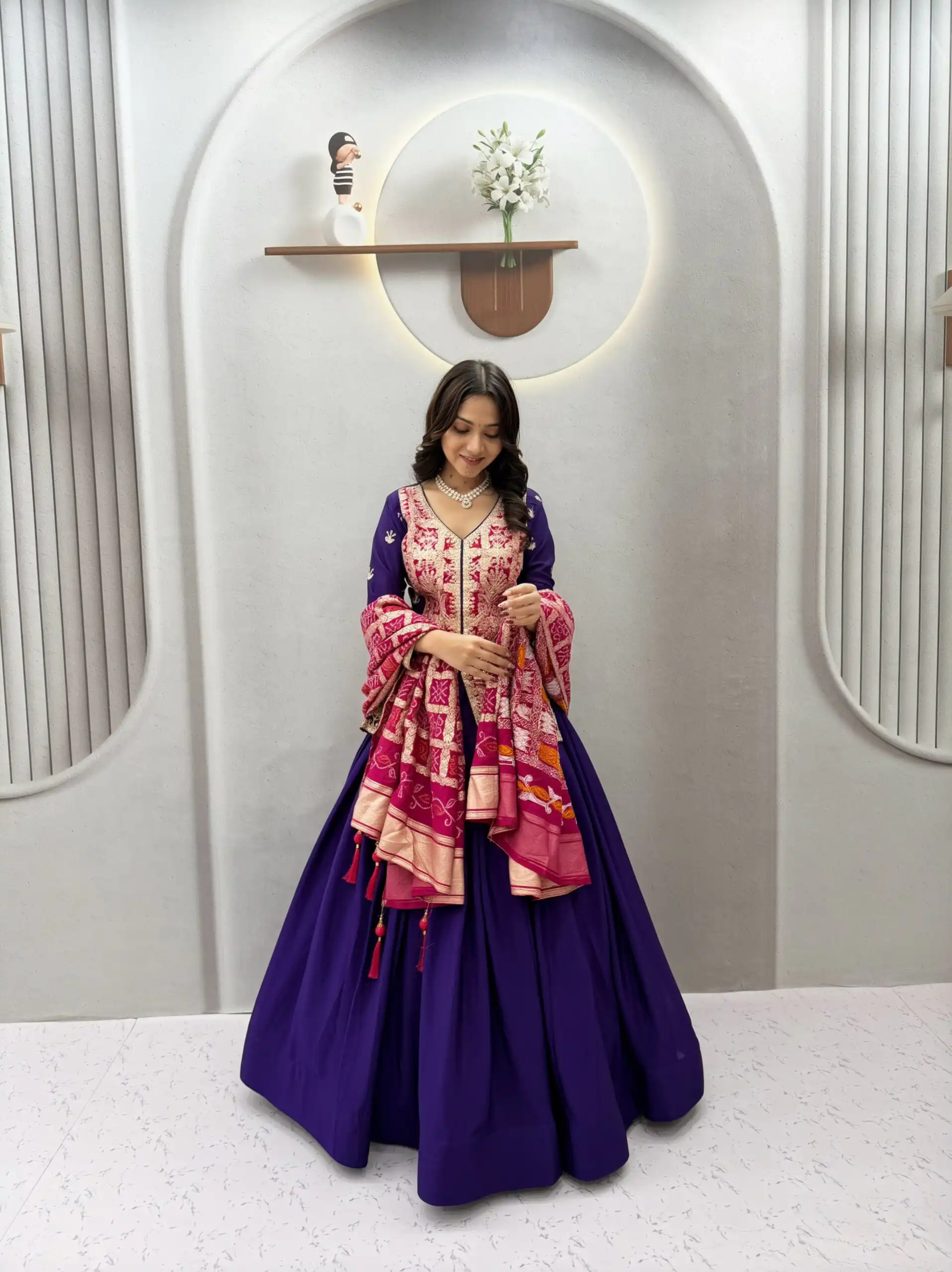 Ram 190 Purple Chinon silk Lehenga Choli with Sequins Work & Embroidery Work. Now at just ₹2749. Delivery 4-6 Working Days. Shop now. | Lehenga, Bollywood Lehenga, Creative Lehenga, Designer Lehenga, Embroidered Lehenga, Party Wear Lehenga