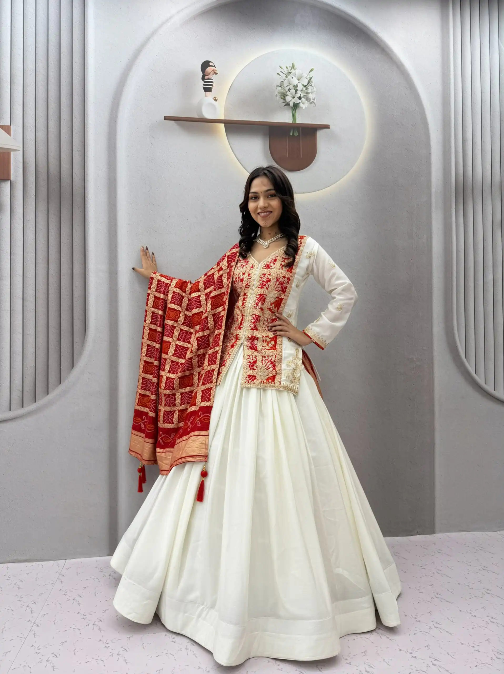 Ram 190 White Chinon silk Lehenga Choli with Sequins Work & Embroidery Work. Now at just ₹2749. Delivery 4-6 Working Days. Shop now. | Lehenga, Bollywood Lehenga, Creative Lehenga, Designer Lehenga, Embroidered Lehenga, Party Wear Lehenga