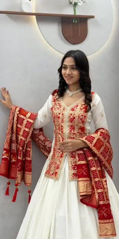 Ram 190 White Chinon silk Lehenga Choli with Sequins Work & Embroidery Work. Now at just ₹2749. Delivery 4-6 Working Days. Shop now. | Lehenga, Bollywood Lehenga, Creative Lehenga, Designer Lehenga, Embroidered Lehenga, Party Wear Lehenga