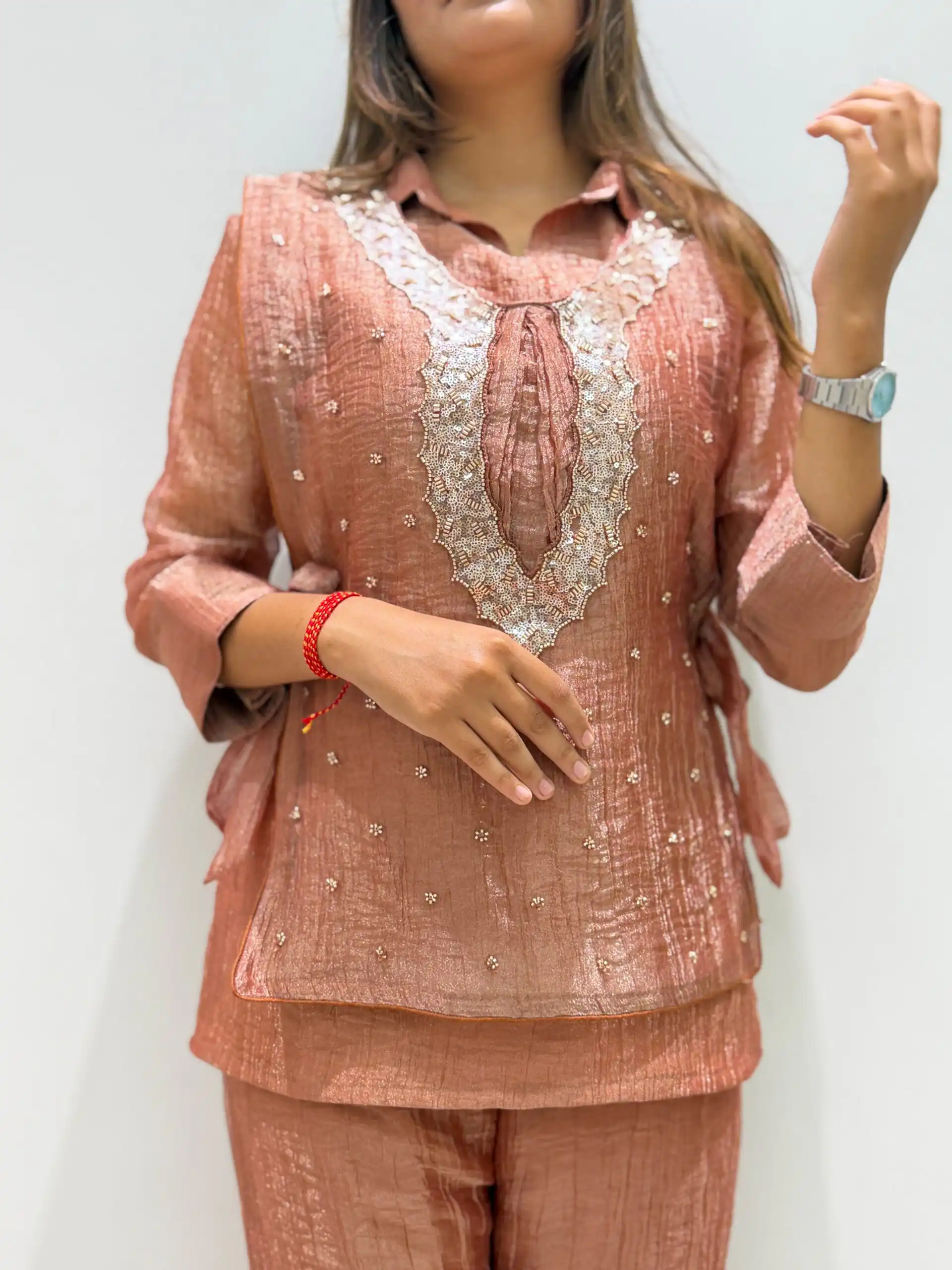 BE 493 Rust Colour | Brown Salsa Silk Kurti with Hand Work. Get it for ₹2199. Delivery 4-6 Working Days. Online Shop now. | Kurti, Bollywood Kurti, Creative Kurtis, Designer Kurti, Party Wear Kurti, Selfie Kurti