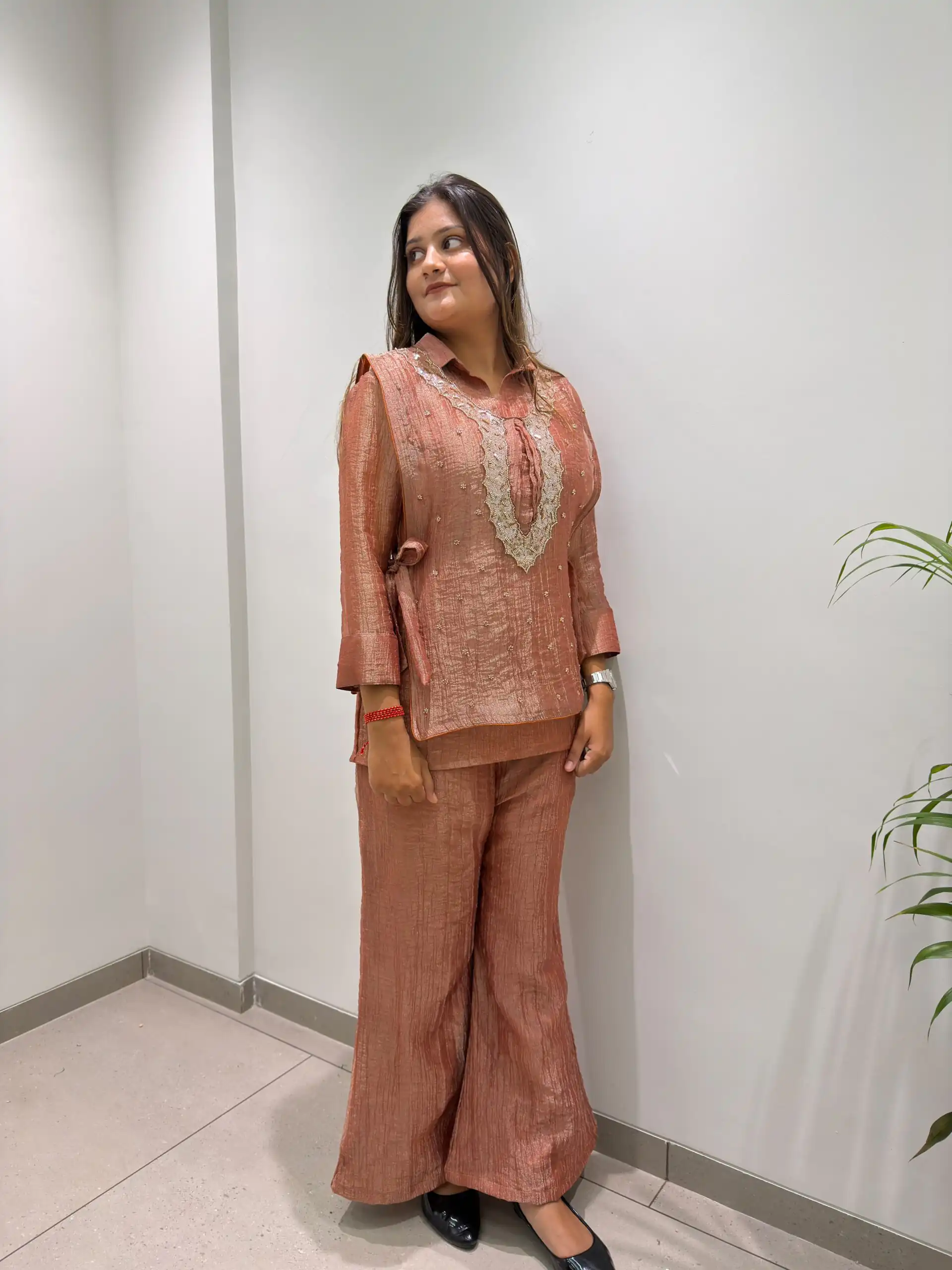 BE 493 Rust Colour | Brown Salsa Silk Kurti with Hand Work. Get it for ₹2199. Delivery 4-6 Working Days. Online Shop now. | Kurti, Bollywood Kurti, Creative Kurtis, Designer Kurti, Party Wear Kurti, Selfie Kurti