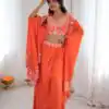 SP 73 Orange French Crep Silk Salwar Suit Perfect for Wedding, Party, Engagement, Baisakhi, Pongal – . Special Price ₹2149. Delivery 4-6 Working Days | Jump Suits, Salwar suit, Casual Suits, Creative suits, Designer Suits, Palazzo Suits, Party Wear Suits, Patiala Suits, Straight Suits