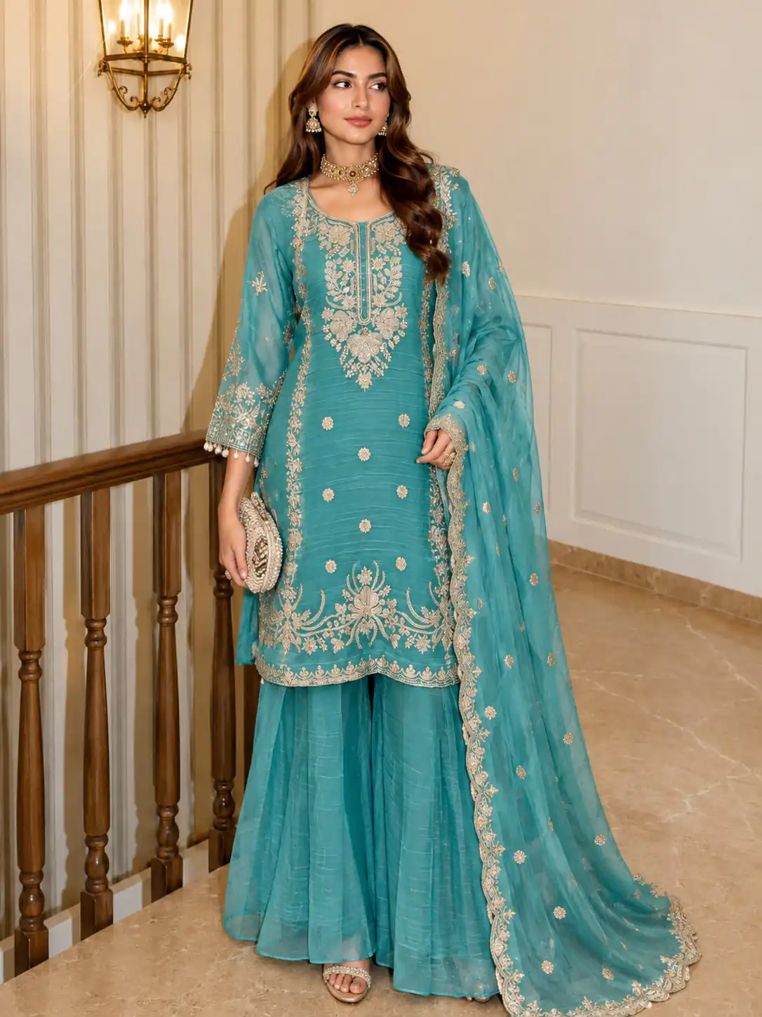 ZB 5077 Blue in Salsa Silk Embroidery Work & Sequins Work Salwar Suit . Get it for ₹2799. Delivery 4-6 Working Days. Shop now. | Jump Suits, Salwar suit, Casual Suits, Creative suits, Designer Suits, Palazzo Suits, Party Wear Suits, Patiala Suits, Straight Suits
