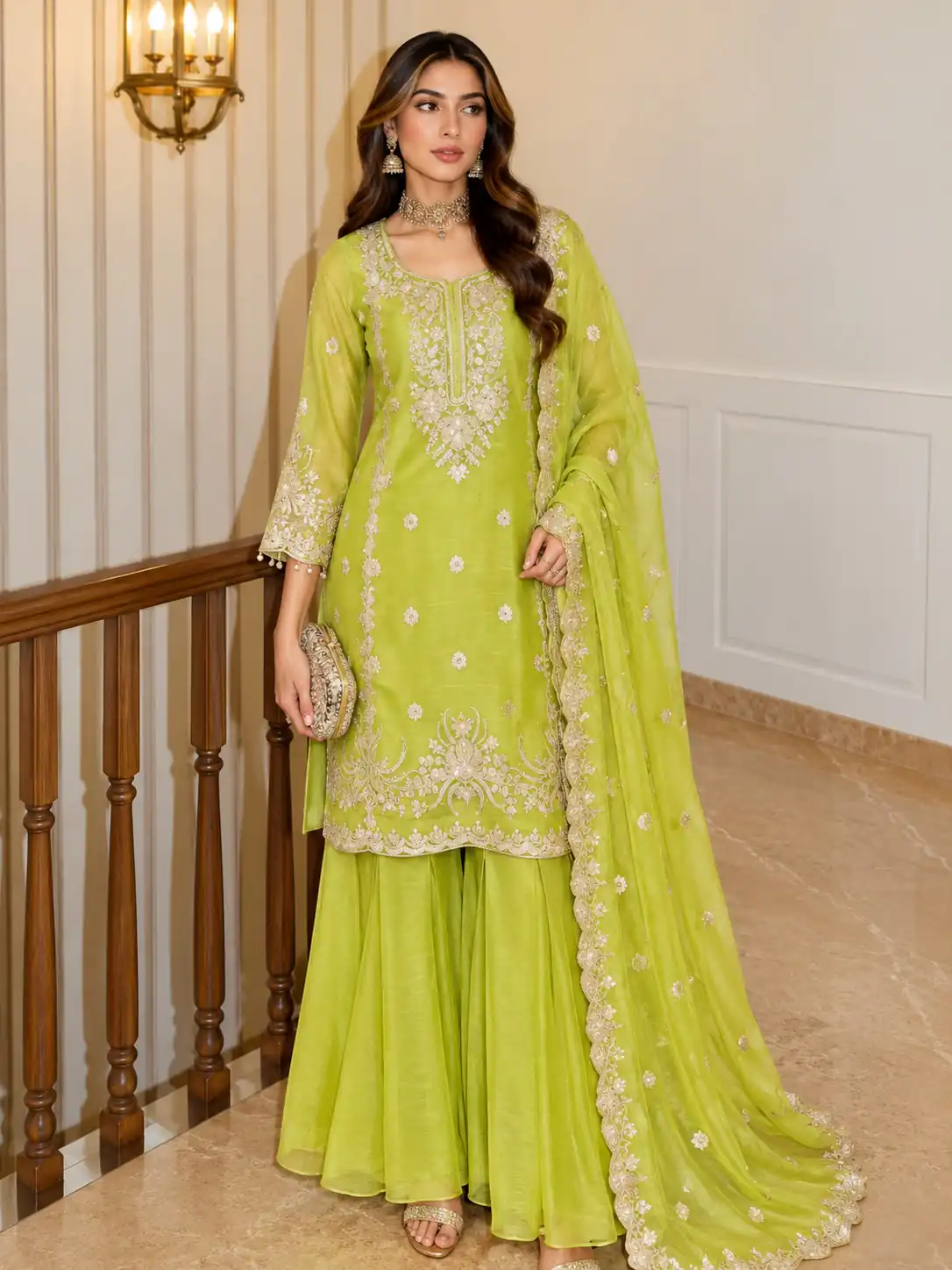 ZB 5077 Mehendi in Salsa Silk Embroidery Work & Sequins Work Salwar Suit . Get it for ₹2799. Delivery 4-6 Working Days. Shop now. | Jump Suits, Salwar suit, Casual Suits, Creative suits, Designer Suits, Palazzo Suits, Party Wear Suits, Patiala Suits, Straight Suits