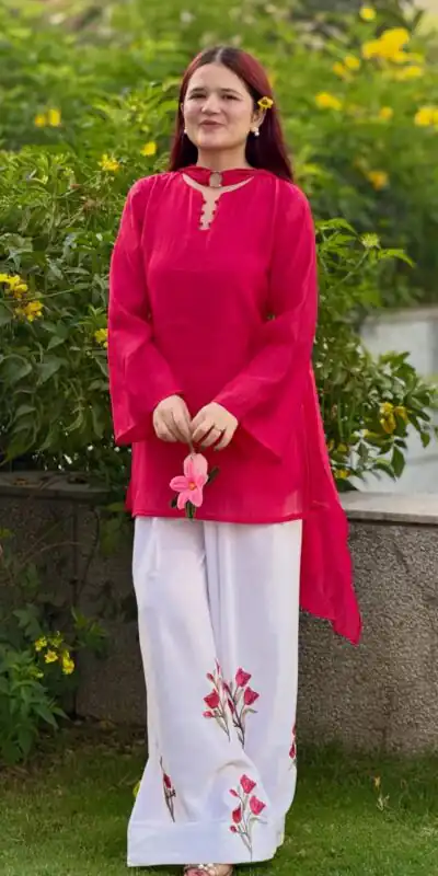 MF 546 Red Mal Chanderi Salwar Suit Perfect for Wedding, Party, Baisakhi, Housewarming, Sangeet – Introductory Price ₹2149. Delivery 4-6 Working D | Jump Suits, Salwar suit, Casual Suits, Creative suits, Designer Suits, Palazzo Suits, Party Wear Suits, Patiala Suits, Straight Suits