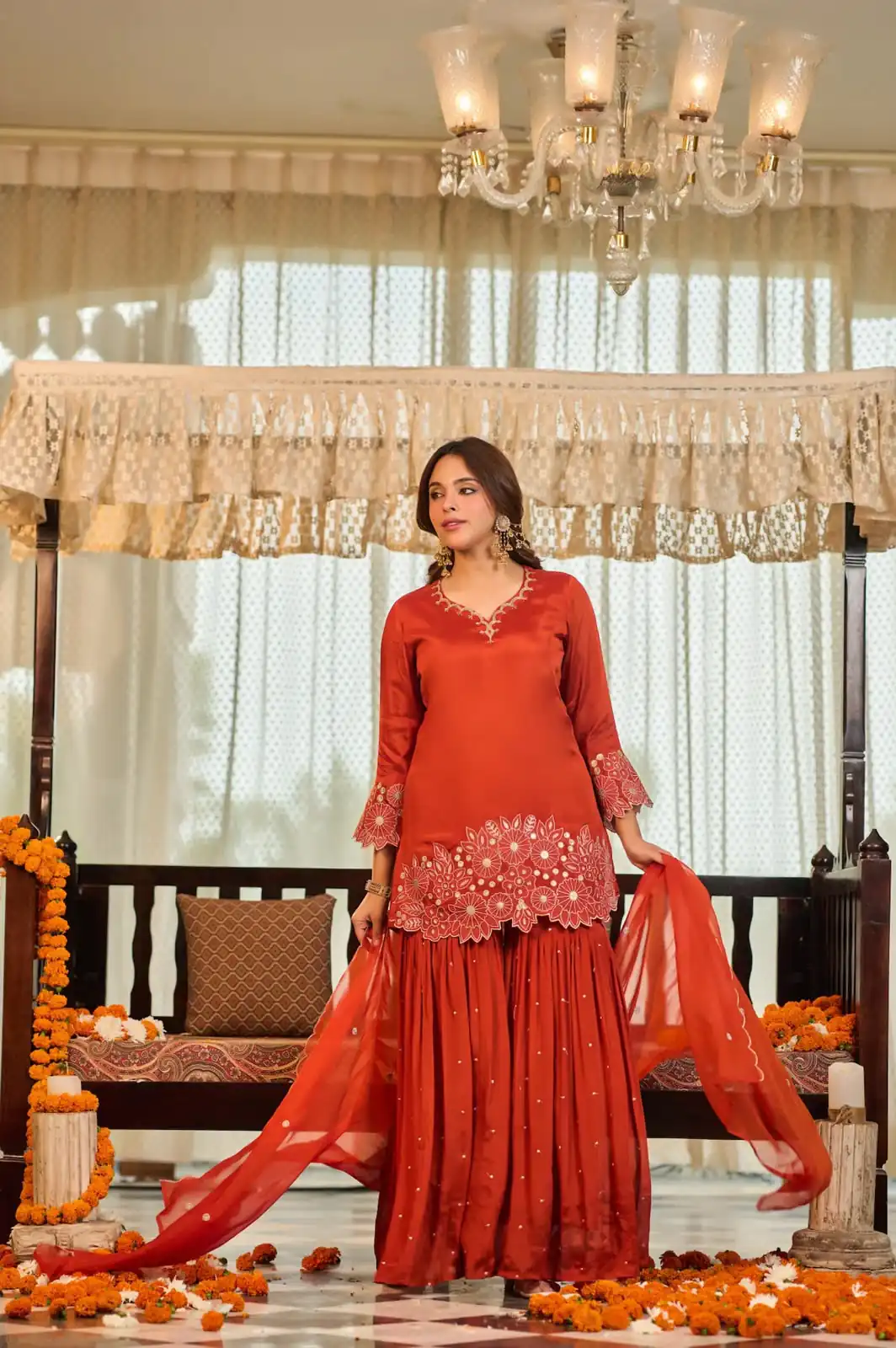 ZB 5079 Rust Chinon Silk Salwar Suit with Embroidery Work & Sequins Work. Get it for ₹2199. Delivery 4-6 Working Days. Shop now. | Jump Suits, Salwar suit, Casual Suits, Creative suits, Designer Suits, Palazzo Suits, Party Wear Suits, Patiala Suits, Straight Suits