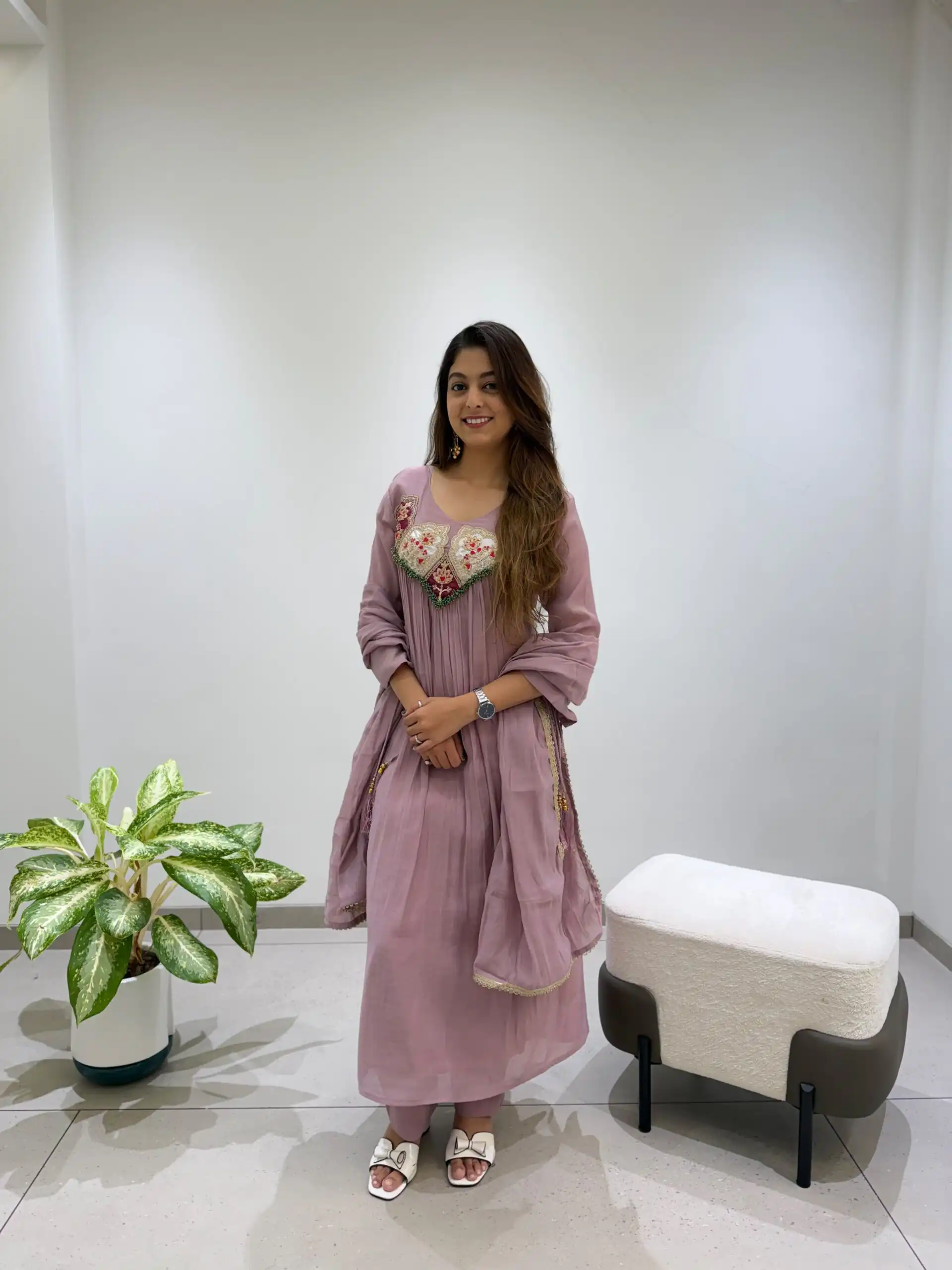 LG 2145 Lavender Mul Chanderi Salwar Suit with Embroidery Work & Sequins Work. Festive Deal ₹2799. Delivery 4-6 Working Days. Shop nowp | Jump Suits, Salwar suit, Casual Suits, Creative suits, Designer Suits, Palazzo Suits, Party Wear Suits, Patiala Suits, Straight Suits