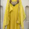 LG 2145 Yellow Mul Chanderi Salwar Suit with Embroidery Work & Sequins Work. Festive Deal ₹2799. Delivery 4-6 Working Days. Shop nowp | Jump Suits, Salwar suit, Casual Suits, Creative suits, Designer Suits, Palazzo Suits, Party Wear Suits, Patiala Suits, Straight Suits