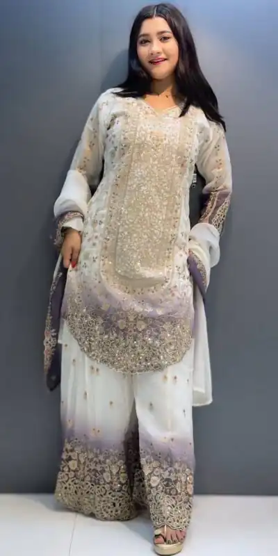 KF 1722 Lavender in Star Georgette Embroidery Work Salwar Suit . Introductory Price ₹2349. Delivery 4-6 Working Days. Shop now. | Jump Suits, Salwar suit, Casual Suits, Creative suits, Designer Suits, Palazzo Suits, Party Wear Suits, Patiala Suits, Straight Suits