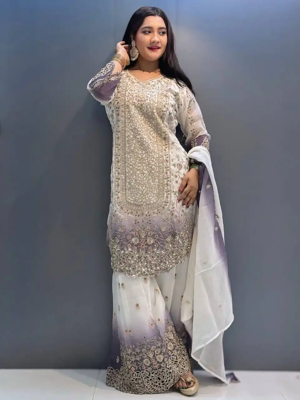 KF 1722 Lavender  in Star Georgette Embroidery Work Salwar Suit . Introductory Price ₹2349. Delivery 4-6 Working Days. Shop now. | Jump Suits, Salwar suit, Casual Suits, Creative suits, Designer Suits, Palazzo Suits, Party Wear Suits, Patiala Suits, Straight Suits