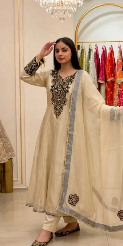 KF 1734 Black Soft Organza Salwar Suit with Embroidery Work & Cut Work. Available at ₹2249 only. Delivery 4-6 Working Days. Shop now. | Jump Suits, Salwar suit, Casual Suits, Creative suits, Designer Suits, Palazzo Suits, Party Wear Suits, Patiala Suits, Straight Suits