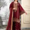 NSR 890 Maroon Fendy Silk Salwar Suitwith Embroidery Work & Lace Work. Now at just ₹2399. Delivery 4-6 Working Days. Shop now. | Jump Suits, Salwar suit, Casual Suits, Creative suits, Designer Suits, Palazzo Suits, Party Wear Suits, Patiala Suits, Straight Suits