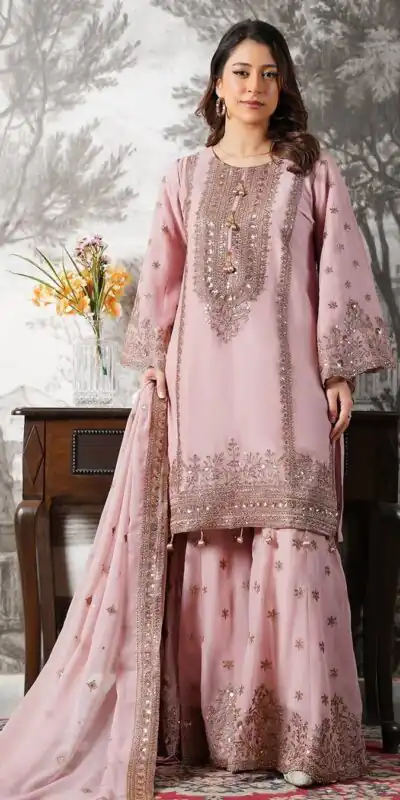 NSR 890 Pink Fendy Silk Salwar Suitwith Embroidery Work & Lace Work. Now at just ₹2399. Delivery 4-6 Working Days. Shop now. | Jump Suits, Salwar suit, Casual Suits, Creative suits, Designer Suits, Palazzo Suits, Party Wear Suits, Patiala Suits, Straight Suits