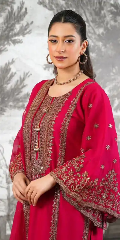 NSR 890 Red Fendy Silk Salwar Suitwith Embroidery Work & Lace Work. Now at just ₹2399. Delivery 4-6 Working Days. Shop now. | Jump Suits, Salwar suit, Casual Suits, Creative suits, Designer Suits, Palazzo Suits, Party Wear Suits, Patiala Suits, Straight Suits