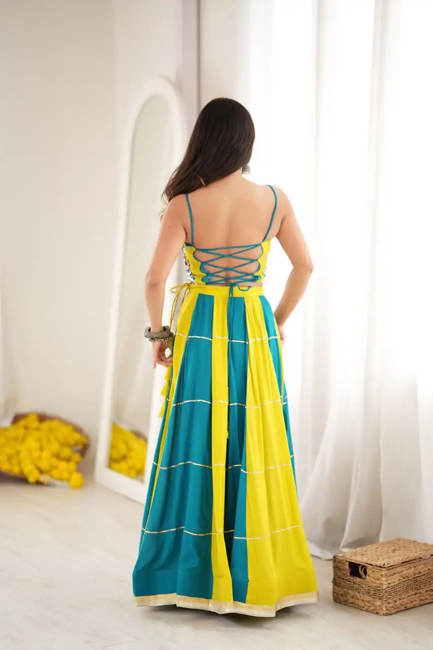 SP 97 Blue Color Rayon Embroidery Work & Cowrie Work Lehenga Choli . Grab it for ₹2399. Delivery 4-6 Working Days. Shop now. | Lehenga, Bollywood Lehenga, Creative Lehenga, Designer Lehenga, Embroidered Lehenga, Party Wear Lehenga