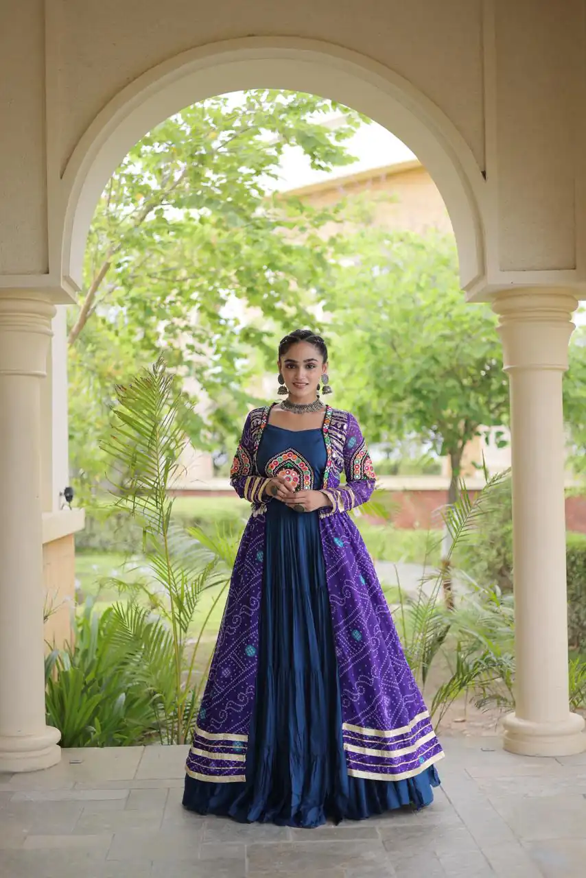 KA 5083 Navy Blue Color Rayon Embroidery Work & Cowrie Work Lehenga Choli . Grab it for ₹2949. Delivery 4-6 Working Days. Shop now. | Lehenga, Bollywood Lehenga, Creative Lehenga, Designer Lehenga, Embroidered Lehenga, Party Wear Lehenga