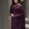 DF 3489 Wine Butterfly Net Saree Sequence with Work & Zari Work. Introductory Price ₹2099. Delivery 4-6 Working Days. Shop now. | Sarees, Bollywood Sarees, Creative Sarees, Designer Sarees, Embroidered Sarees, Ethnic Saree, Modern Digital sarees, Party Wear Sarees