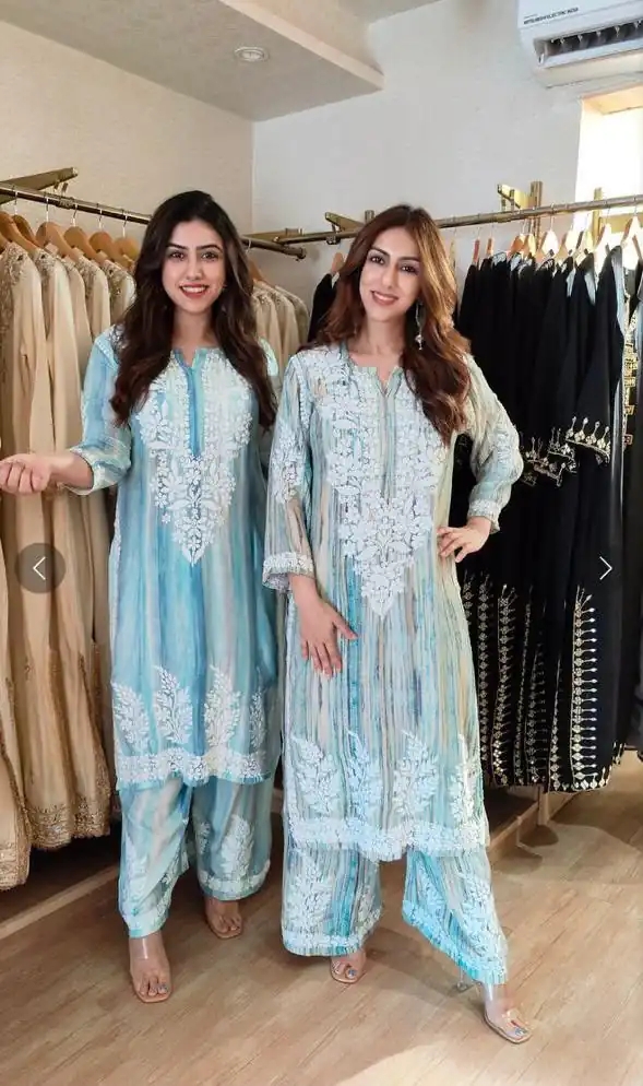 Aglow Multi Rayon Embroidery Work Salwar Suit - Image 4