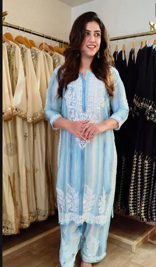 BE 460 Blue Rayon Salwar Suit with Embroidery Work & Thread Embroidery. Best Price ₹2099. Delivery 4-6 Working Days. Shop now. | Jump Suits, Salwar suit, Casual Suits, Creative suits, Designer Suits, Palazzo Suits, Party Wear Suits, Patiala Suits, Straight Suits