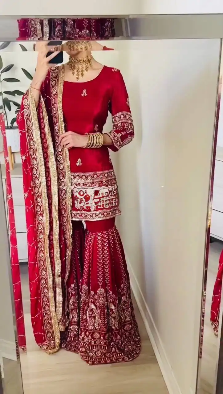 RTC 6003 Red Color Chinon Silk Salwar Suit with Embroidery Work. Online Get it for ₹2849. Delivery 4-6 Working Days. Shop now. | Jump Suits, Salwar suit, Casual Suits, Creative suits, Designer Suits, Palazzo Suits, Party Wear Suits, Patiala Suits, Straight Suits
