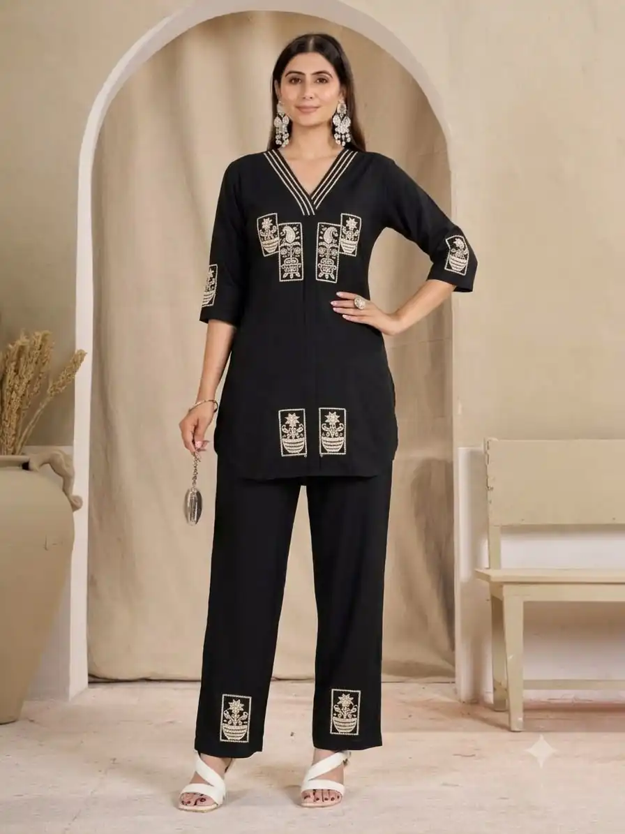 DIVA 197 Black Slub Rayon Kurti Perfect for Wedding, Party, Housewarming, Makar Sankranti, Pongal – . Price -1999 Delivery 4-6 Working Days. Shop now. | Kurti, Bollywood Kurti, Creative Kurtis, Designer Kurti, Party Wear Kurti, Selfie Kurti