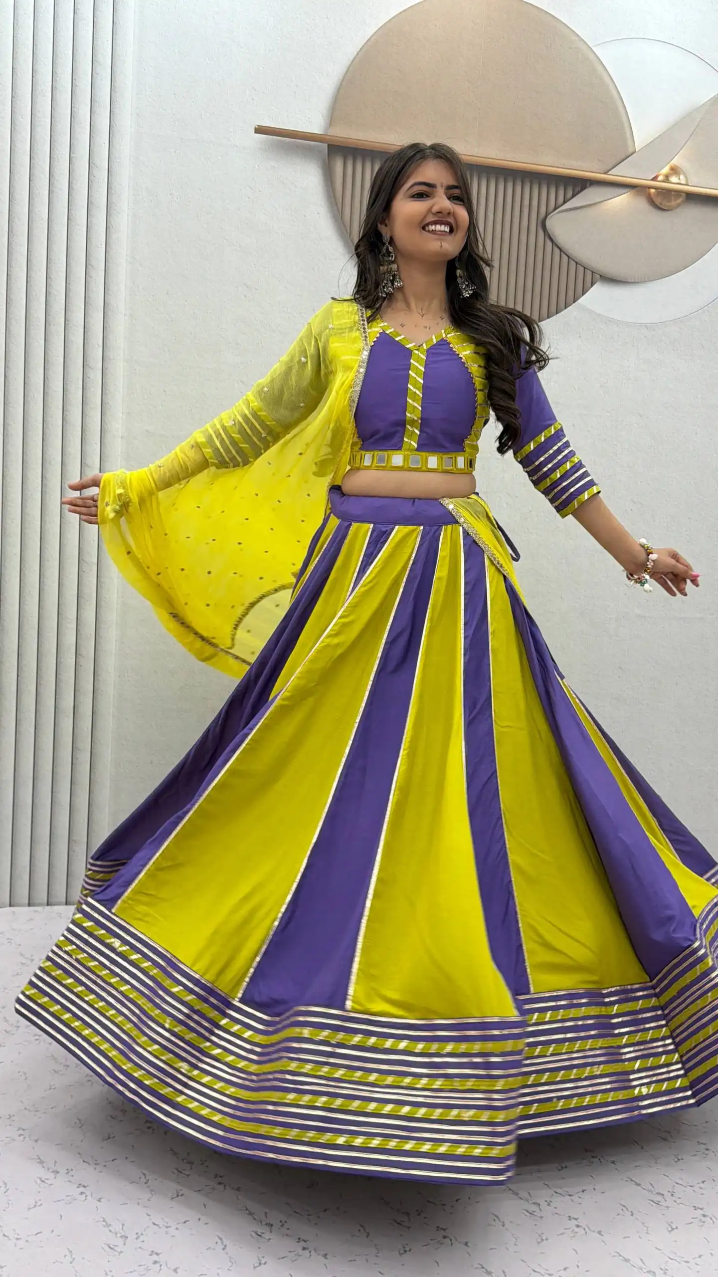 PC 589 Lavender in Pure Cotton Mirror Work & Gamthi Work Lehenga Choli . Exclusive Offer ₹2199. Delivery 4-6 Working Days. Shop now. | Lehenga, Bollywood Lehenga, Creative Lehenga, Designer Lehenga, Embroidered Lehenga, Party Wear Lehenga