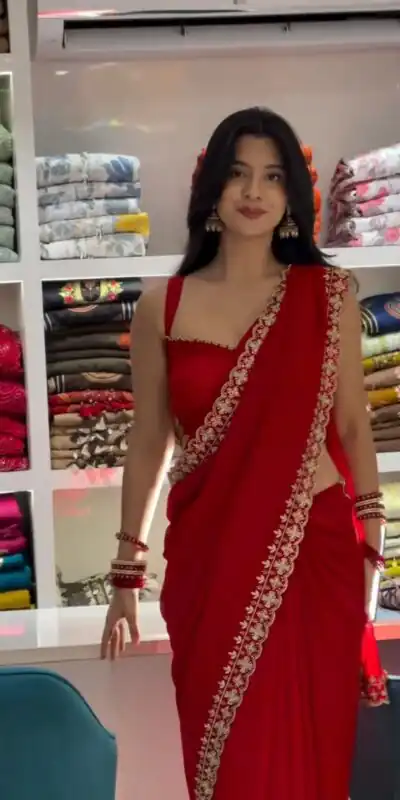 KD 649 Red Color Faux Georgette Embroidery Sequins Work Saree Casual, Wedding, Festive, Events . Expected Delivery 4-6 Working Days @1999/- only | Sarees, Bollywood Sarees, Creative Sarees, Designer Sarees, Embroidered Sarees, Ethnic Saree, Modern Digital sarees, Party Wear Sarees