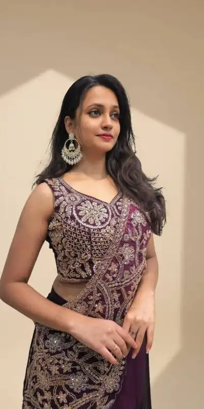 ST 1182 Wine in Rangoli Silk. Lace Work & Embroidery Work Saree Special Price ₹1999. Delivery 4-6 Working Days. Shop now. | Sarees, Bollywood Sarees, Creative Sarees, Designer Sarees, Embroidered Sarees, Ethnic Saree, Modern Digital sarees, Party Wear Sarees