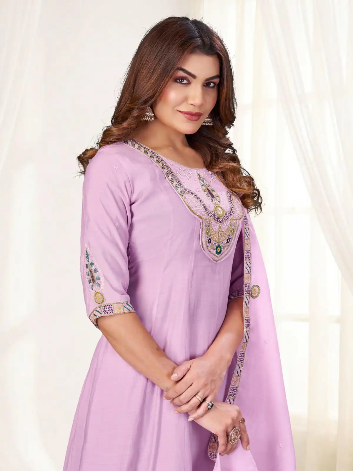 DIVA 171 Lavender Mal Chanderi Salwar Suit Perfect for Wedding, Party, Baisakhi, Housewarming, Sangeet – Introductory Price ₹2449. Delivery 4-6 Working D | Jump Suits, Salwar suit, Casual Suits, Creative suits, Designer Suits, Palazzo Suits, Party Wear Suits, Patiala Suits, Straight Suits