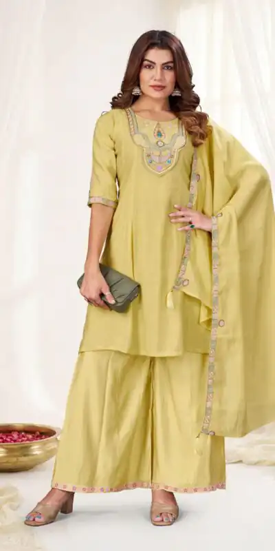 DIVA 171 Yellow Mal Chanderi Salwar Suit Perfect for Wedding, Party, Baisakhi, Housewarming, Sangeet – Introductory Price ₹2449. Delivery 4-6 Working D | Jump Suits, Salwar suit, Casual Suits, Creative suits, Designer Suits, Palazzo Suits, Party Wear Suits, Patiala Suits, Straight Suits