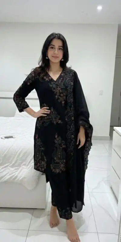BE 449 Black in Wine Fendy Silk Embroidery Work & Sequins Work Salwar Suit . Now at just ₹2449. Delivery 4-6 Working Days. Shop now. | Jump Suits, Salwar suit, Casual Suits, Creative suits, Designer Suits, Palazzo Suits, Party Wear Suits, Patiala Suits, Straight Suits