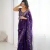 SP 89 Purple Color Fendy Silk Saree With Sequins Work. Wedding, Party, Festive, Events Get it for ₹1799. Delivery 4-6 Working Days. Online Best Shop now. | Sarees, Bollywood Sarees, Creative Sarees, Designer Sarees, Embroidered Sarees, Ethnic Saree, Modern Digital sarees, Party Wear Sarees