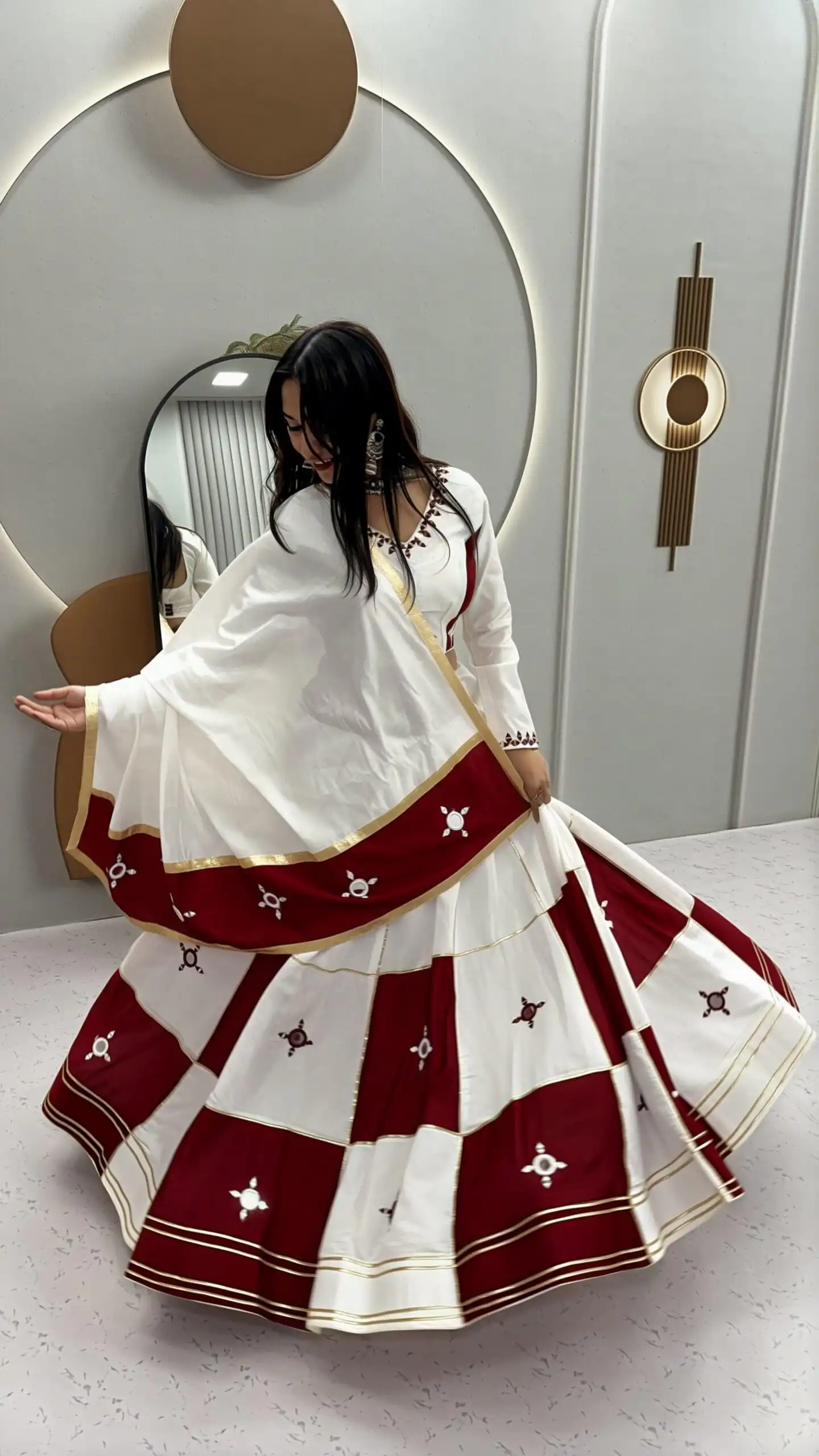 Ram 196 Maroon l in Pure Cotton Mirror Work & Gamthi Work Lehenga Choli . Exclusive Offer ₹2849. Delivery 4-6 Working Days. Shop now. | Lehenga, Bollywood Lehenga, Creative Lehenga, Designer Lehenga, Embroidered Lehenga, Party Wear Lehenga