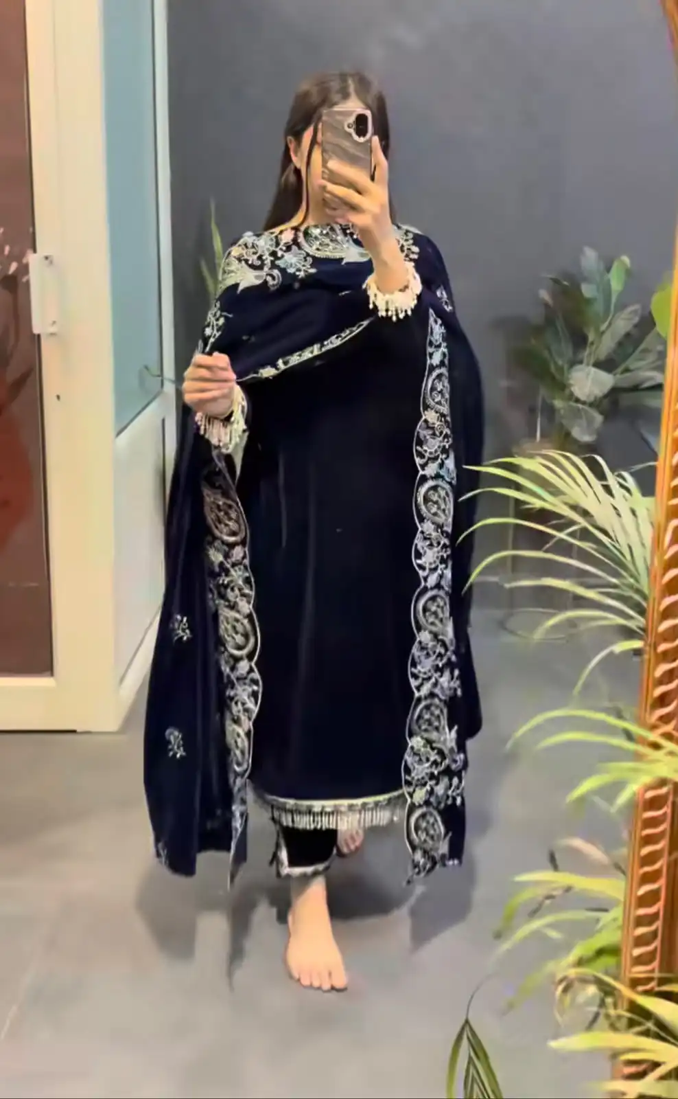 MF 486 Navy Blue Viscose Velvet Salwar Suit with Embroidery Work & Lace Work. Grab it for ₹2349. Delivery 4-6 Working Days. Shop now. | Jump Suits, Salwar suit, Casual Suits, Creative suits, Designer Suits, Palazzo Suits, Party Wear Suits, Patiala Suits, Straight Suits